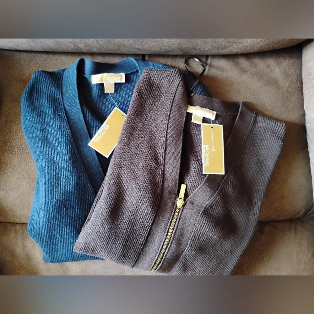 Michael Kors Double Zip Cardigan Bundle Of Twol